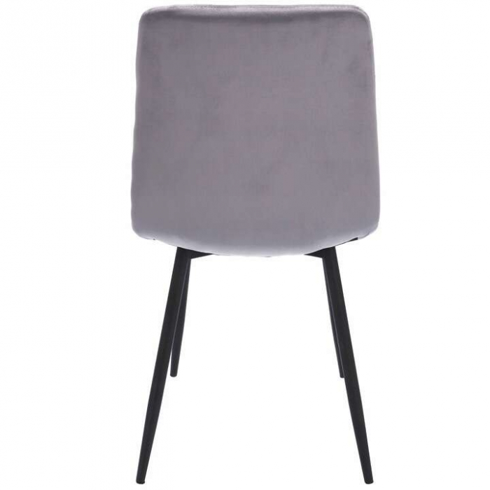 SCAUNE BUCATARIE/LIVING, MATLASATE, CATIFEA, METAL, GRI, SET 4 BUC, 44X52X89 CM, PIADO [4]