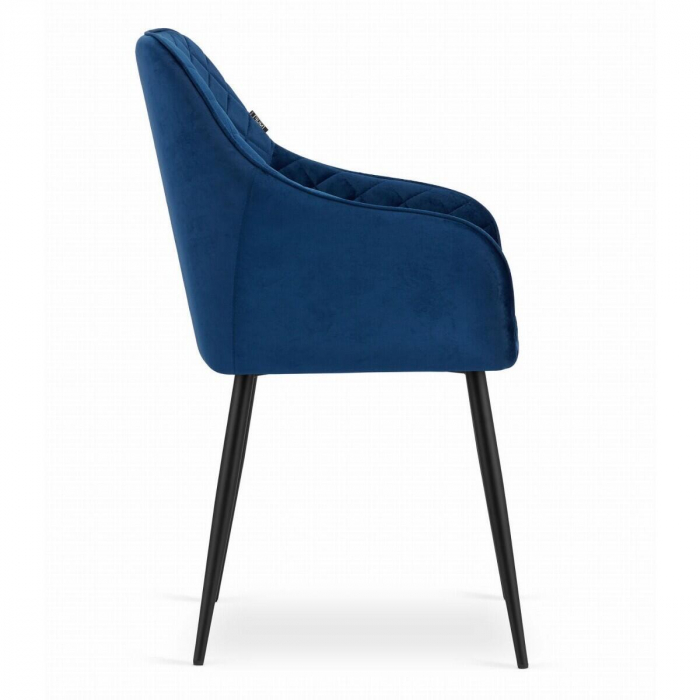 SCAUNE BUCATARIE/LIVING, SET 2 BUC, ARTOOL, NUGAT, CATIFEA, METAL, BLEUMARIN SI NEGRU, 58X54.5X91 CM [6]