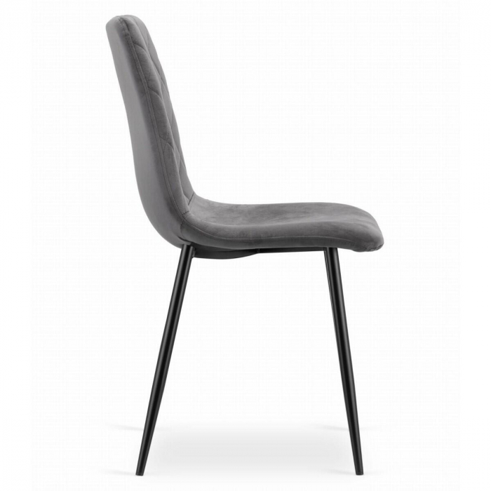 SCAUNE BUCATARIE/LIVING, SET 4 BUC, ARTOOL, TURIN, CATIFEA, METAL, GRI SI NEGRU, 44.5X53X88.5 CM [14]