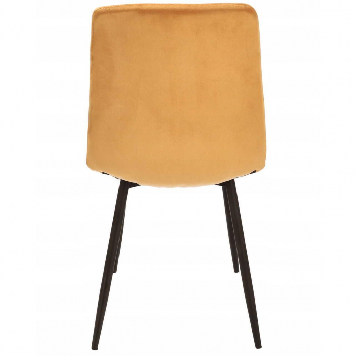 SCAUNE BUCATARIE/LIVING, SET 4 BUC, JUMI, PIADO, CATIFEA, METAL, MUSTAR SI NEGRU, 44X52X89 CM [3]