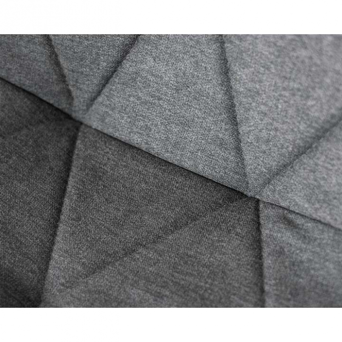 SCAUNE BUCATARIE/LIVING, TAPITATE, TEXTIL, METAL, GRI, SET 4 BUC, 44X52X89 CM, VENA [2]