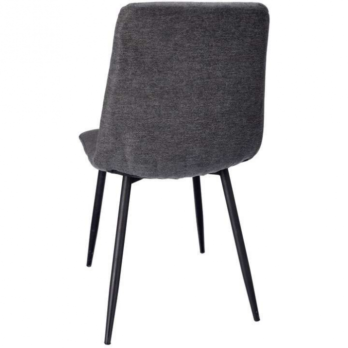 SCAUNE BUCATARIE/LIVING, TAPITATE, TEXTIL, METAL, GRI, SET 4 BUC, 44X52X89 CM, VENA [7]