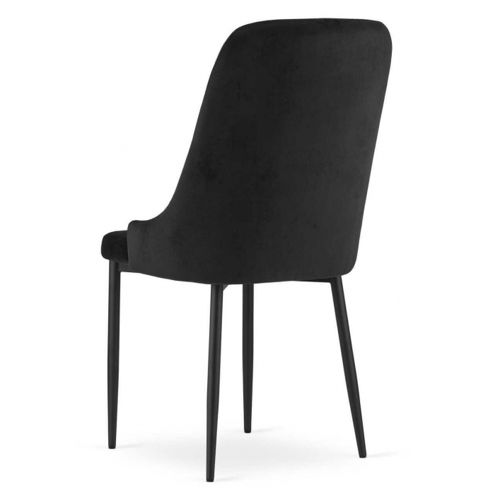 SET 4 SCAUNE BUCATARIE/LIVING, ARTOOL, AMORE, CATIFEA, METAL, NEGRU, 48X56X93 CM [8]