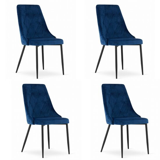 SET 4 SCAUNE BUCATARIE/LIVING, ARTOOL, IMOLA, CATIFEA, METAL, BLEUMARIN, 48.5X61X93.5 CM [1]