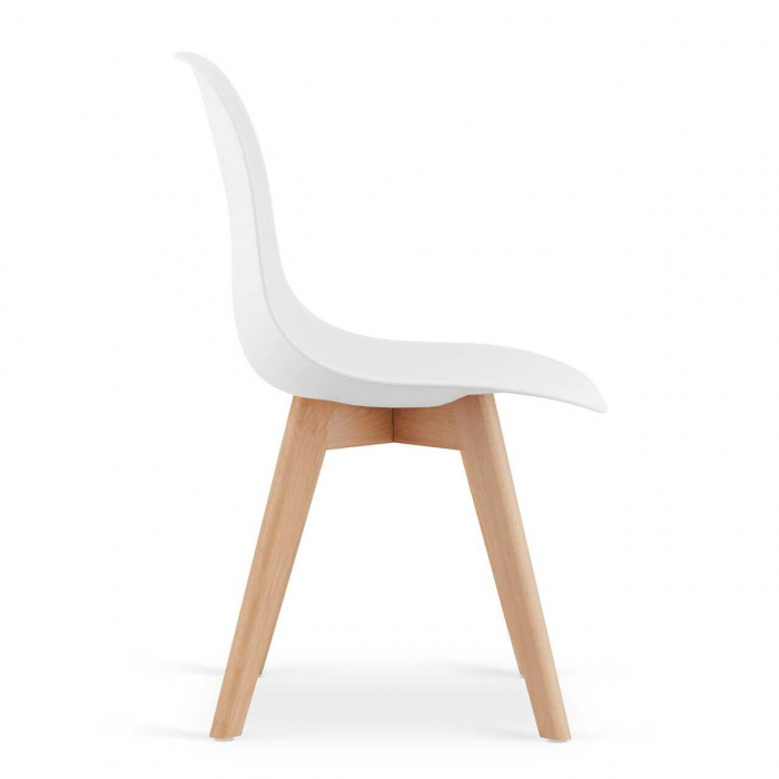 SET 4 SCAUNE BUCATARIE/LIVING, ARTOOL, KITO, PP, LEMN, ALB, 46X54.5X80 CM [3]