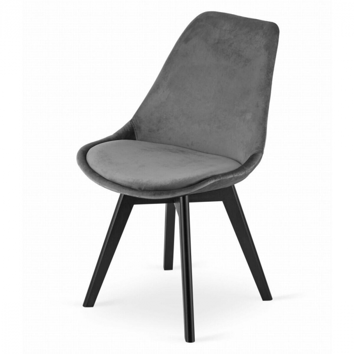 SET 4 SCAUNE BUCATARIE/LIVING, ARTOOL, NORI, CATIFEA, LEMN, GRI SI NEGRU, 48.5X54X84 CM [4]
