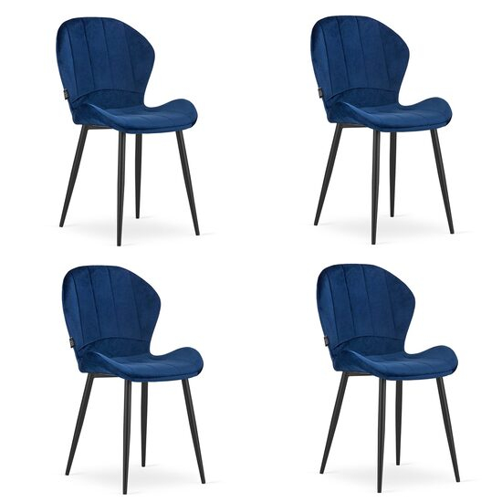 SET 4 SCAUNE BUCATARIE/LIVING, ARTOOL, TERNI, CATIFEA, METAL, BLEUMARIN, 50X62X86 CM [1]