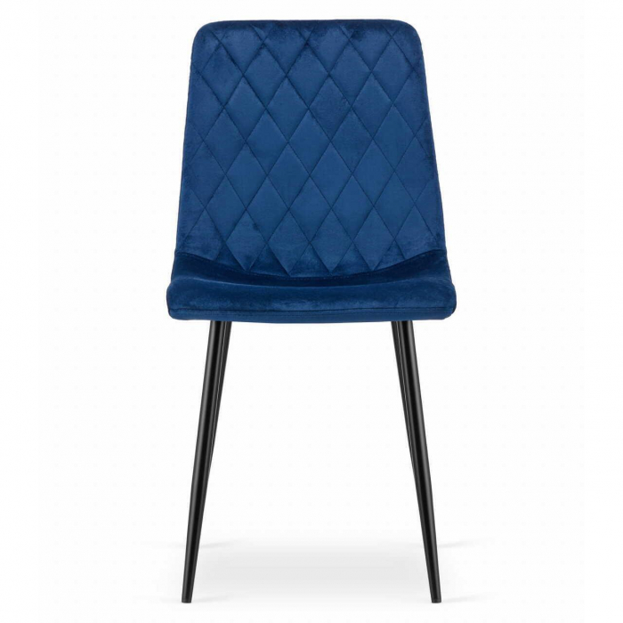 SET 4 SCAUNE BUCATARIE/LIVING, ARTOOL, TURIN, CATIFEA, METAL, BLEUMARIN SI NEGRU, 44.5X53X88.5 CM [3]