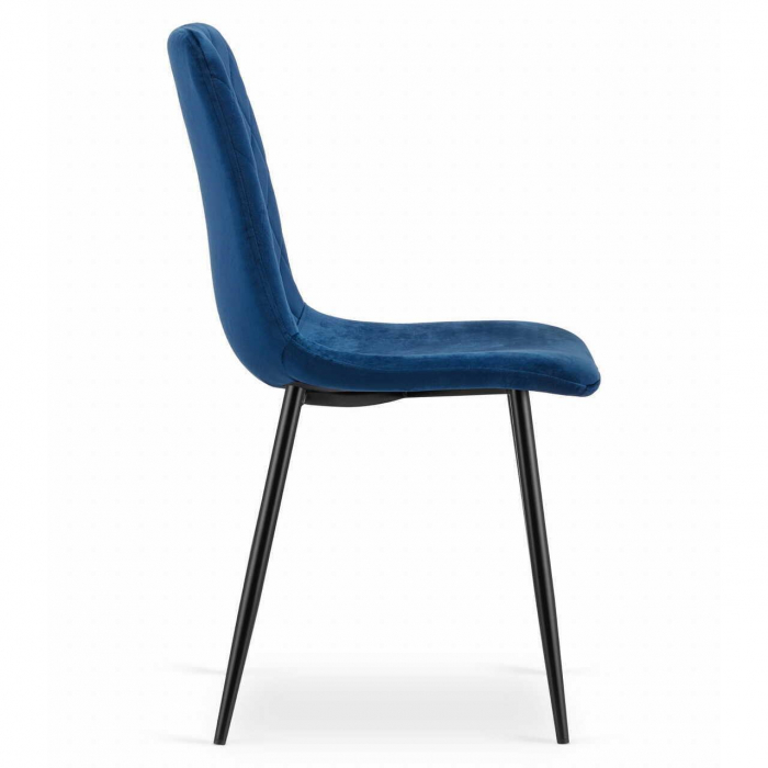SET 4 SCAUNE BUCATARIE/LIVING, ARTOOL, TURIN, CATIFEA, METAL, BLEUMARIN SI NEGRU, 44.5X53X88.5 CM [2]