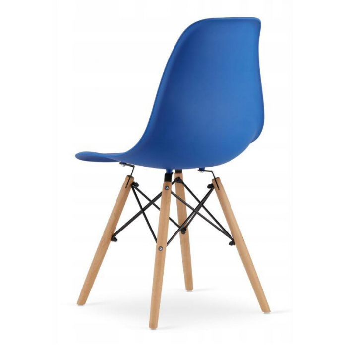 SET 4 SCAUNE STIL SCANDINAV, ARTOOL, OSAKA, PP, LEMN, ALBASTRU SI NATUR, 46X54X81 CM [7]
