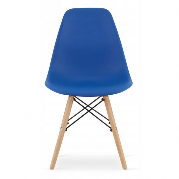 SET 4 SCAUNE STIL SCANDINAV, ARTOOL, OSAKA, PP, LEMN, ALBASTRU SI NATUR, 46X54X81 CM [3]