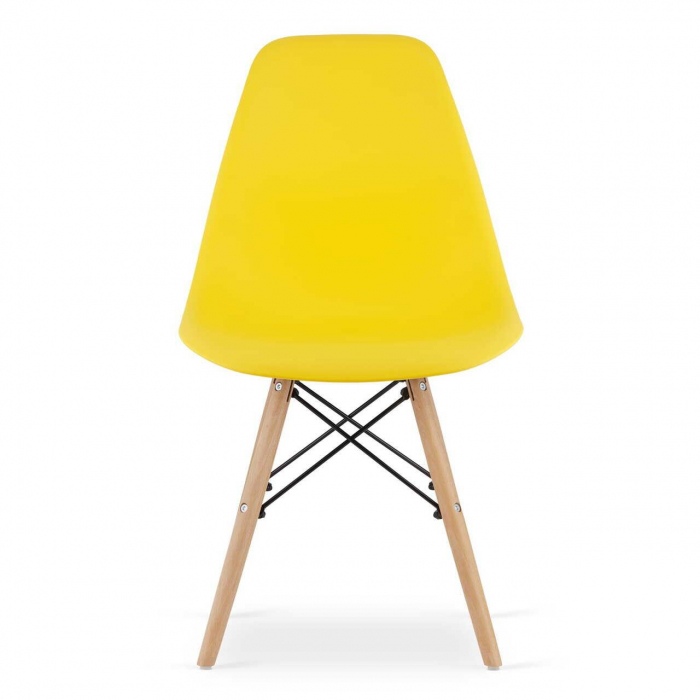 SET 4 SCAUNE STIL SCANDINAV, ARTOOL, OSAKA, PP, LEMN, GALBEN, 46X54X81 CM [13]