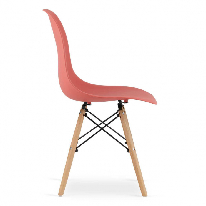 SET 4 SCAUNE STIL SCANDINAV, ARTOOL, OSAKA, PP, LEMN, VERMILION, 46X54X81 CM [11]