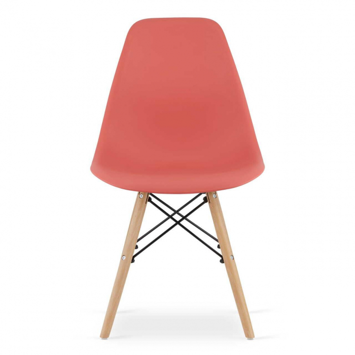 SET 4 SCAUNE STIL SCANDINAV, ARTOOL, OSAKA, PP, LEMN, VERMILION, 46X54X81 CM [13]