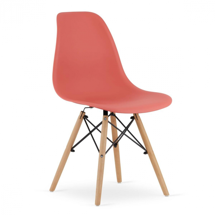 SET 4 SCAUNE STIL SCANDINAV, ARTOOL, OSAKA, PP, LEMN, VERMILION, 46X54X81 CM [14]