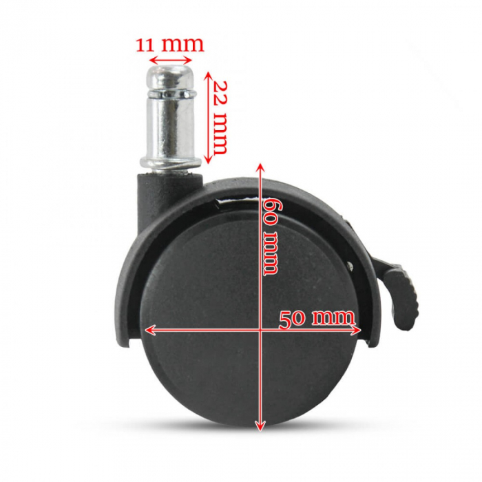 SET 5 ROTI CU FRANA PENTRU SCAUN BIROU [2]