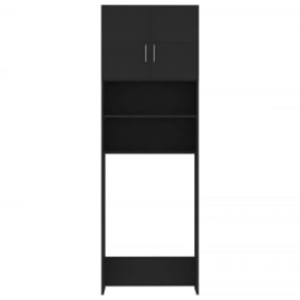 SET DULAP MASINA DE SPALAT, NEGRU, 96 X 25.5 X 190CM [8]