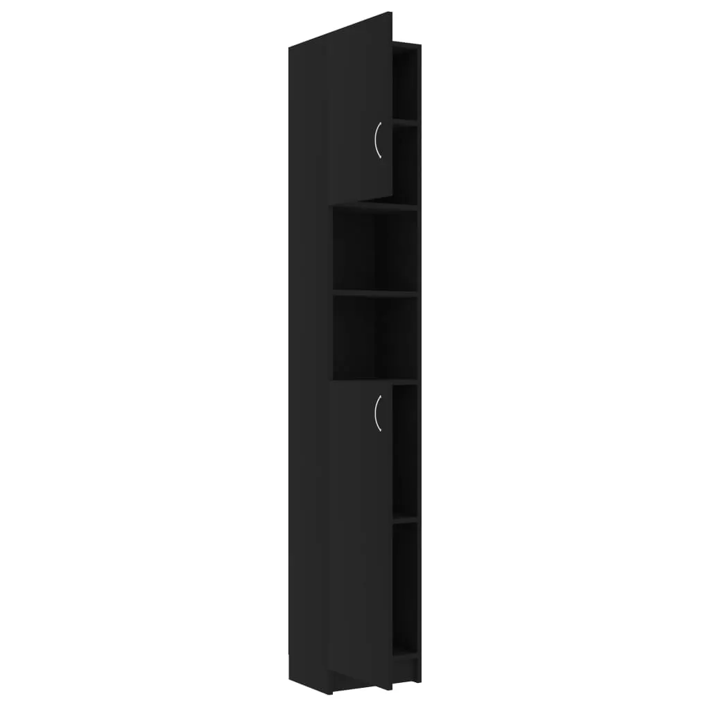 SET DULAP MASINA DE SPALAT, NEGRU, 96 X 25.5 X 190CM [10]