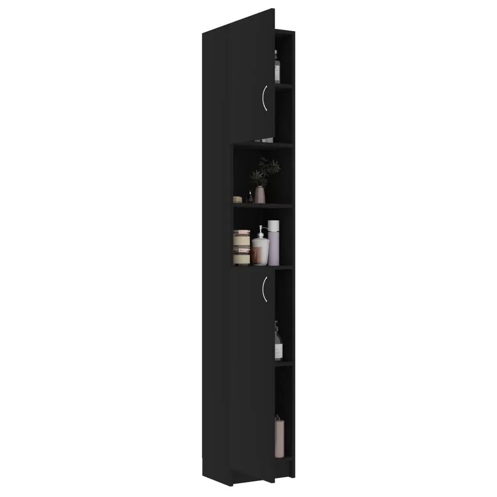 SET DULAP MASINA DE SPALAT, NEGRU, 96 X 25.5 X 190CM [4]