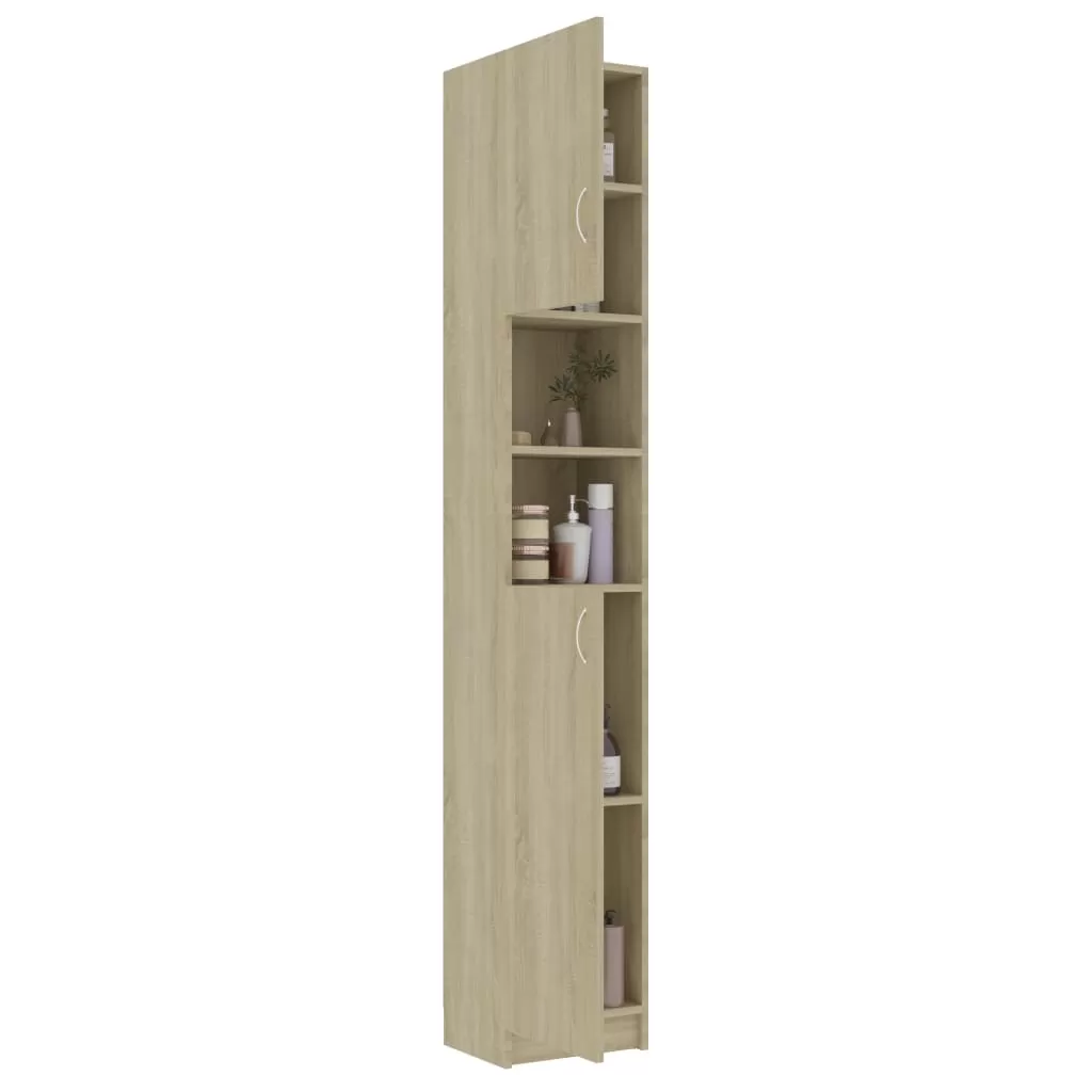 SET DULAP MASINA DE SPALAT, STEJAR SONOMA, 96 X 25.5 X 190CM [4]