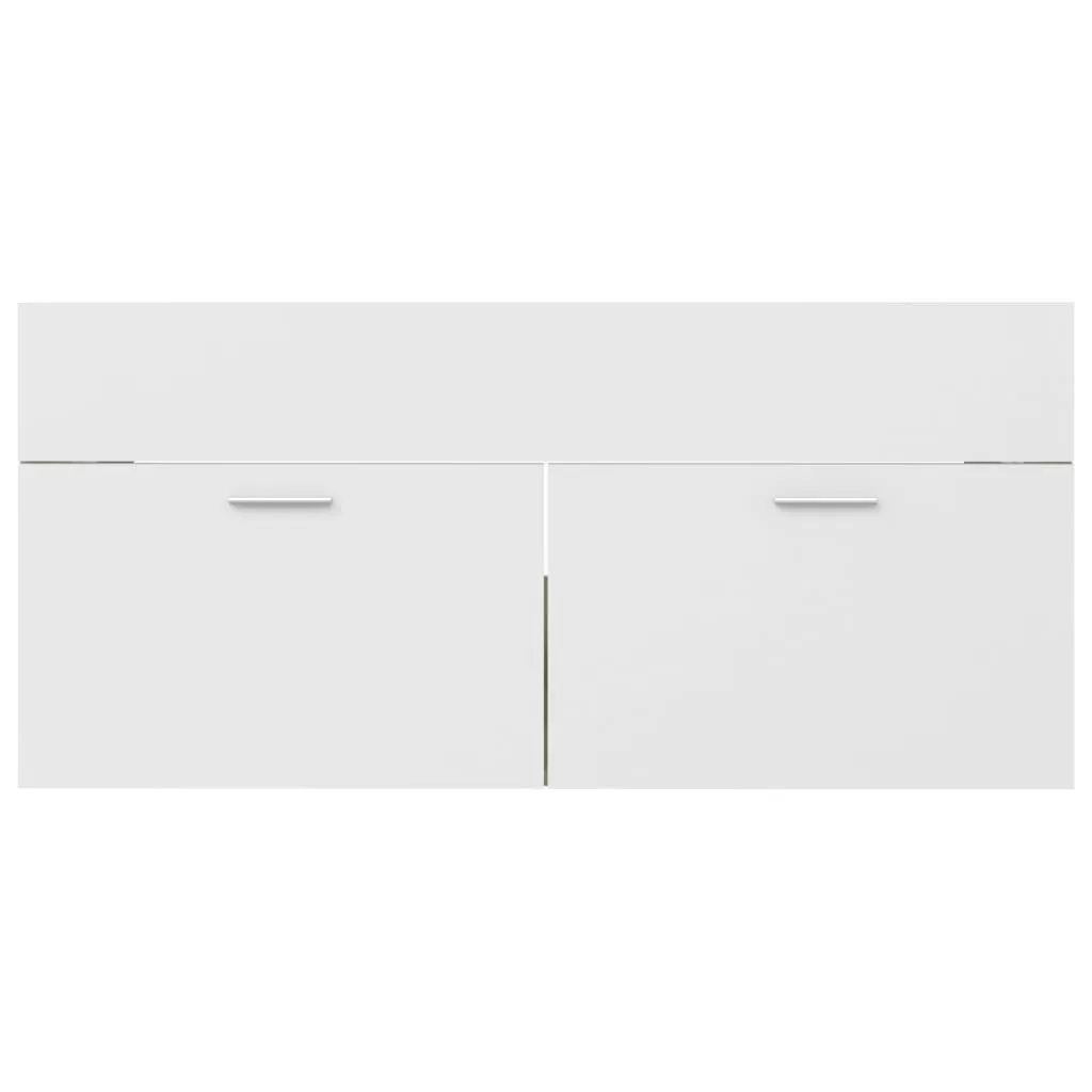 SET MOBILIER BAIE, 2 PIESE, ALB SI STEJAR SONOMA [9]