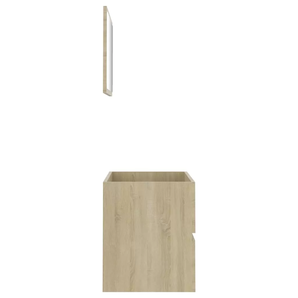 SET MOBILIER BAIE, 2 PIESE, STEJAR SONOMA [5]