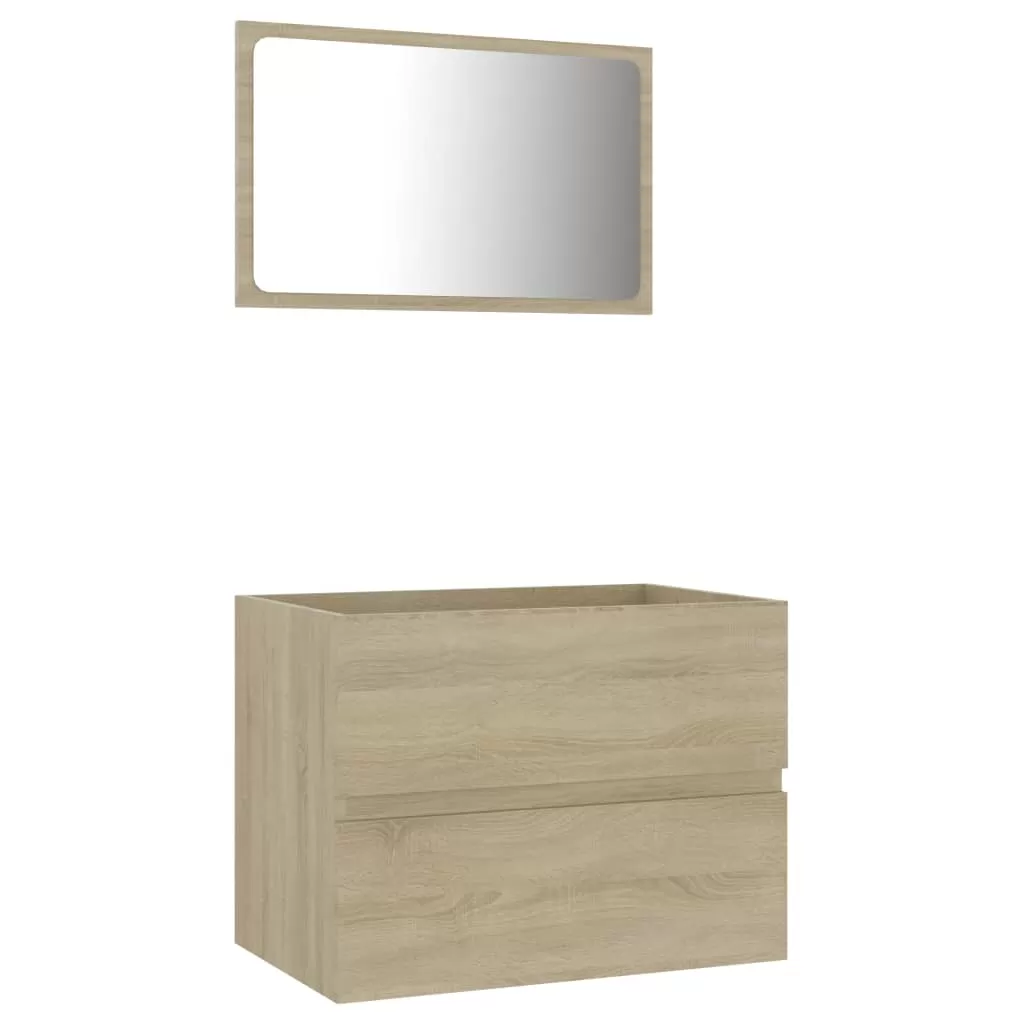 SET MOBILIER BAIE, 2 PIESE, STEJAR SONOMA [4]