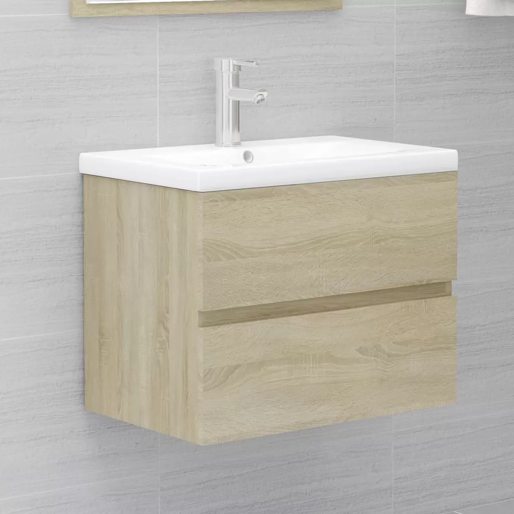 SET MOBILIER BAIE, 2 PIESE, STEJAR SONOMA [3]