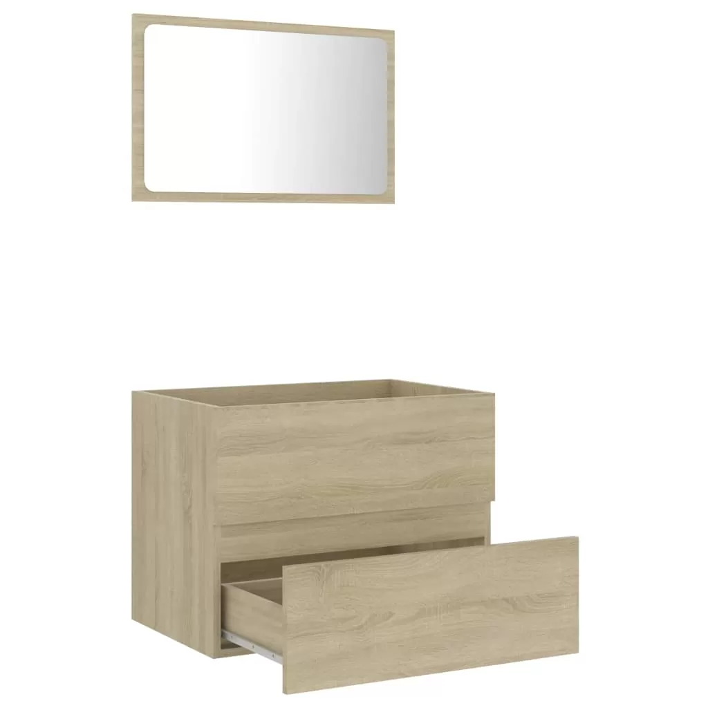 SET MOBILIER BAIE, 2 PIESE, STEJAR SONOMA [7]