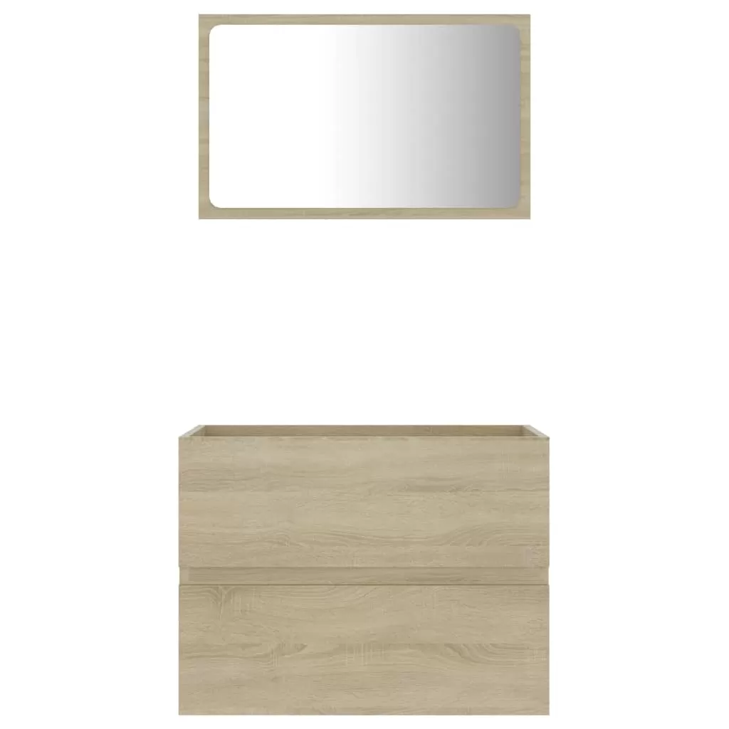 SET MOBILIER BAIE, 2 PIESE, STEJAR SONOMA [6]