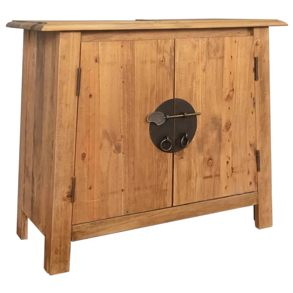 SET MOBILIER BAIE DIN LEMN MASIV DE PIN RECICLAT, MARO [5]