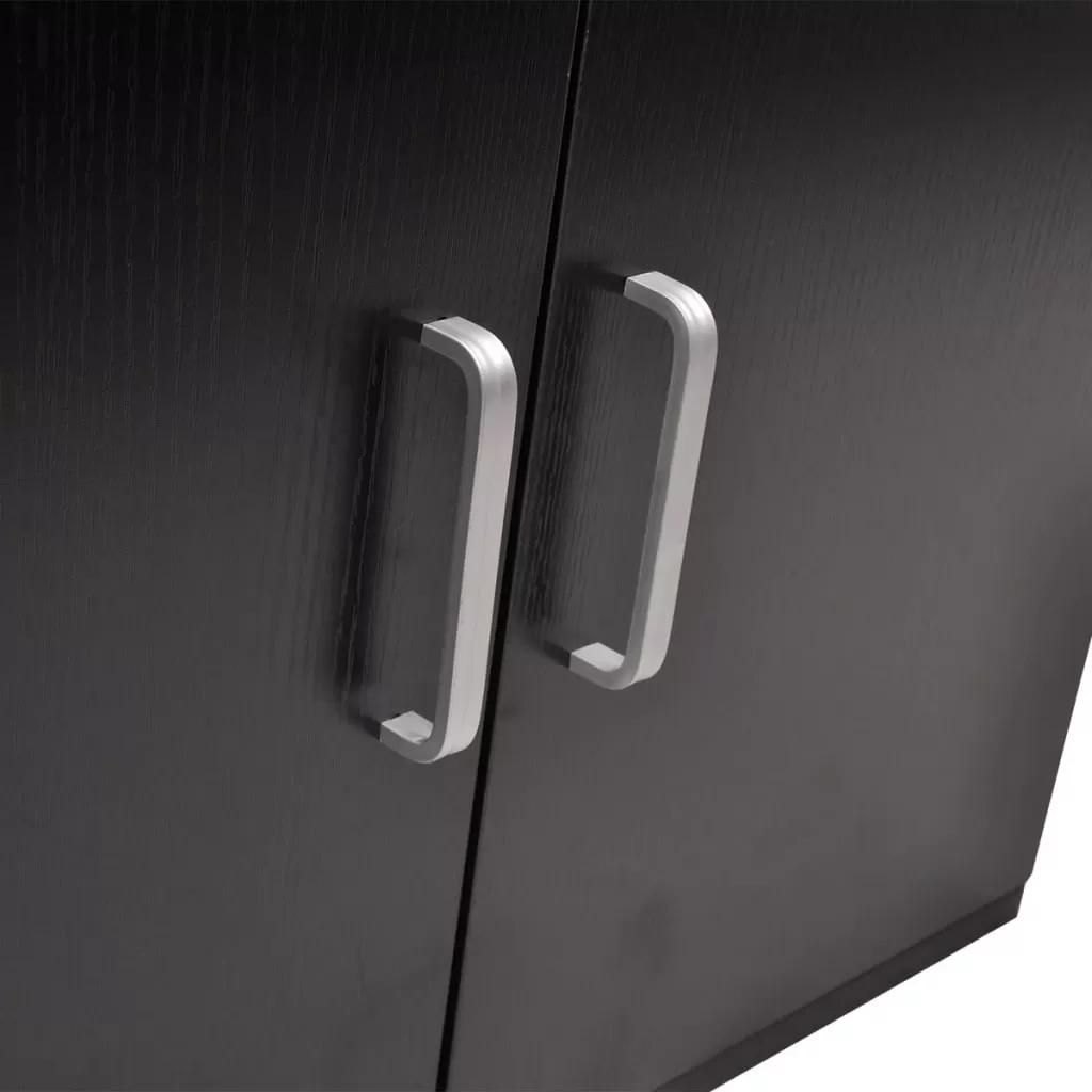 SET MOBILIER BAIE FORMAT DIN 9 PIESE CU CHIUVETE INCLUSE, NEGRU [6]
