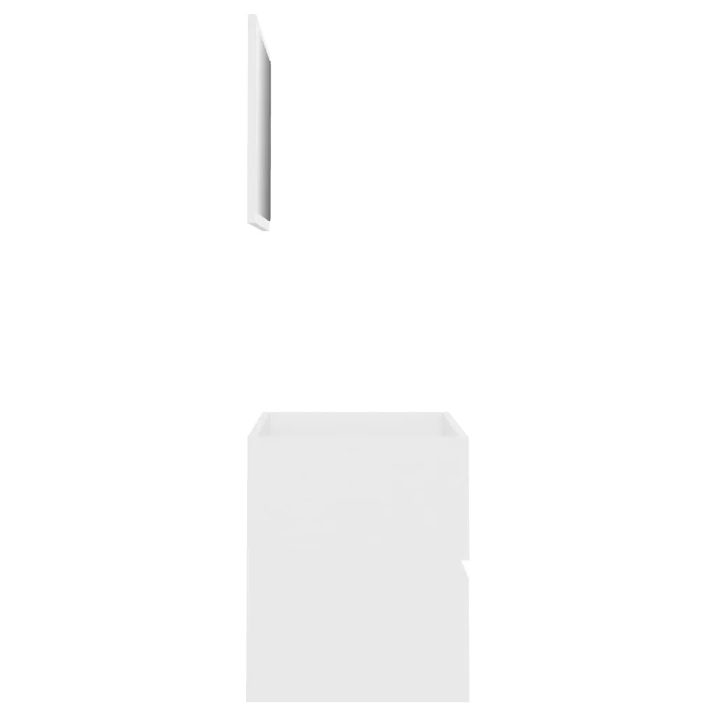 SET MOBILIER DE BAIE, 2 PIESE, ALB [6]