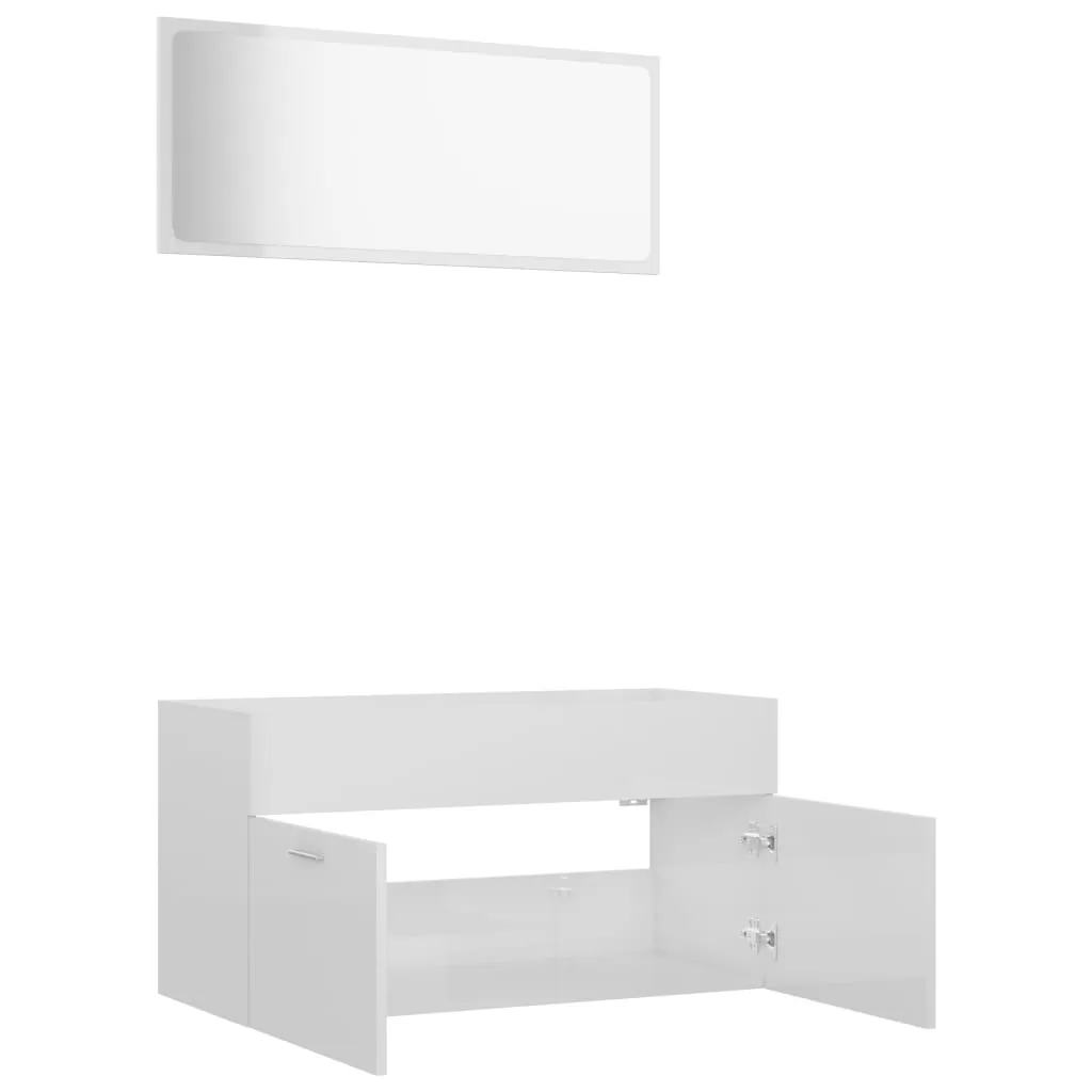 SET MOBILIER DE BAIE, 2 PIESE, ALB LUCIOS [6]