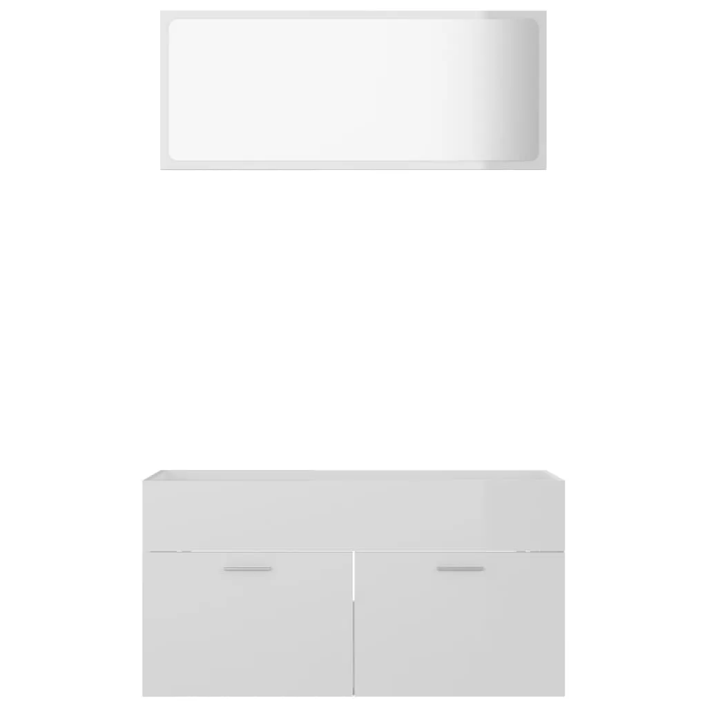SET MOBILIER DE BAIE, 2 PIESE, ALB LUCIOS [5]