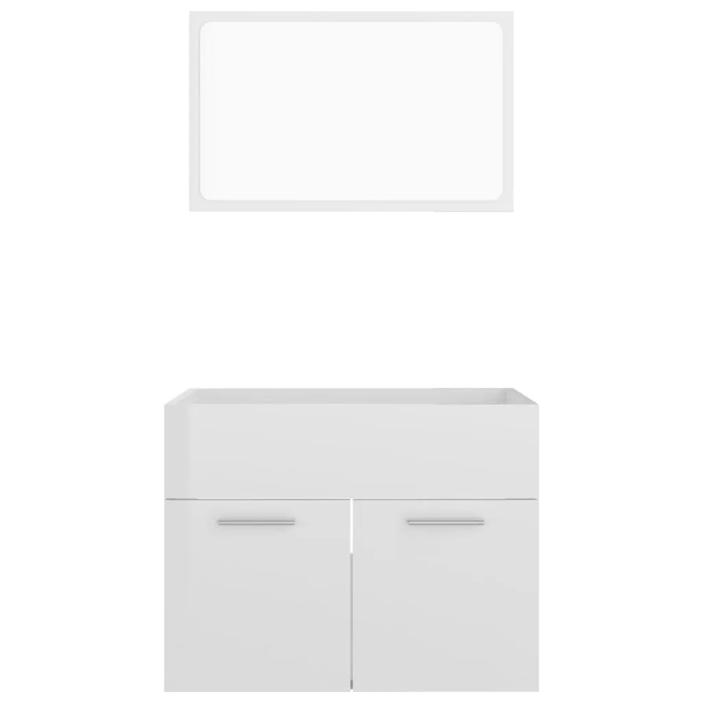 SET MOBILIER DE BAIE, 2 PIESE, ALB LUCIOS [5]