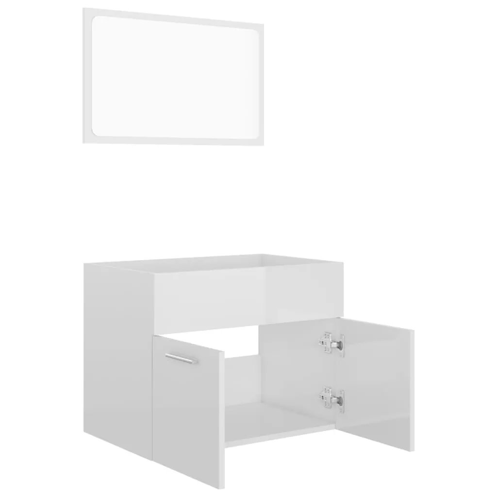 SET MOBILIER DE BAIE, 2 PIESE, ALB LUCIOS [6]