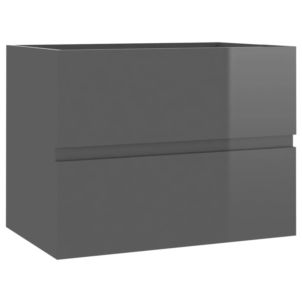 SET MOBILIER DE BAIE, 2 PIESE, GRI [12]