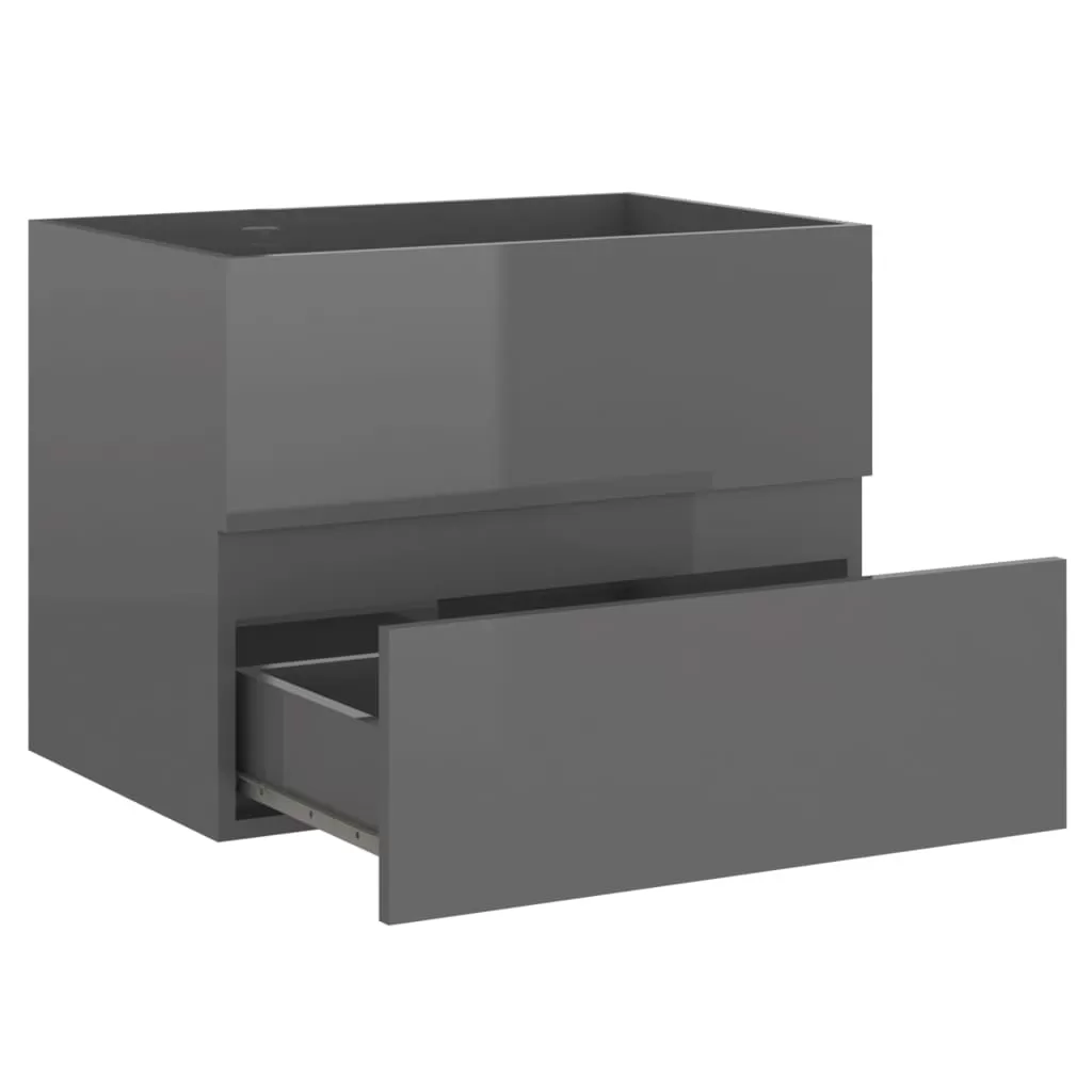 SET MOBILIER DE BAIE, 2 PIESE, GRI [11]