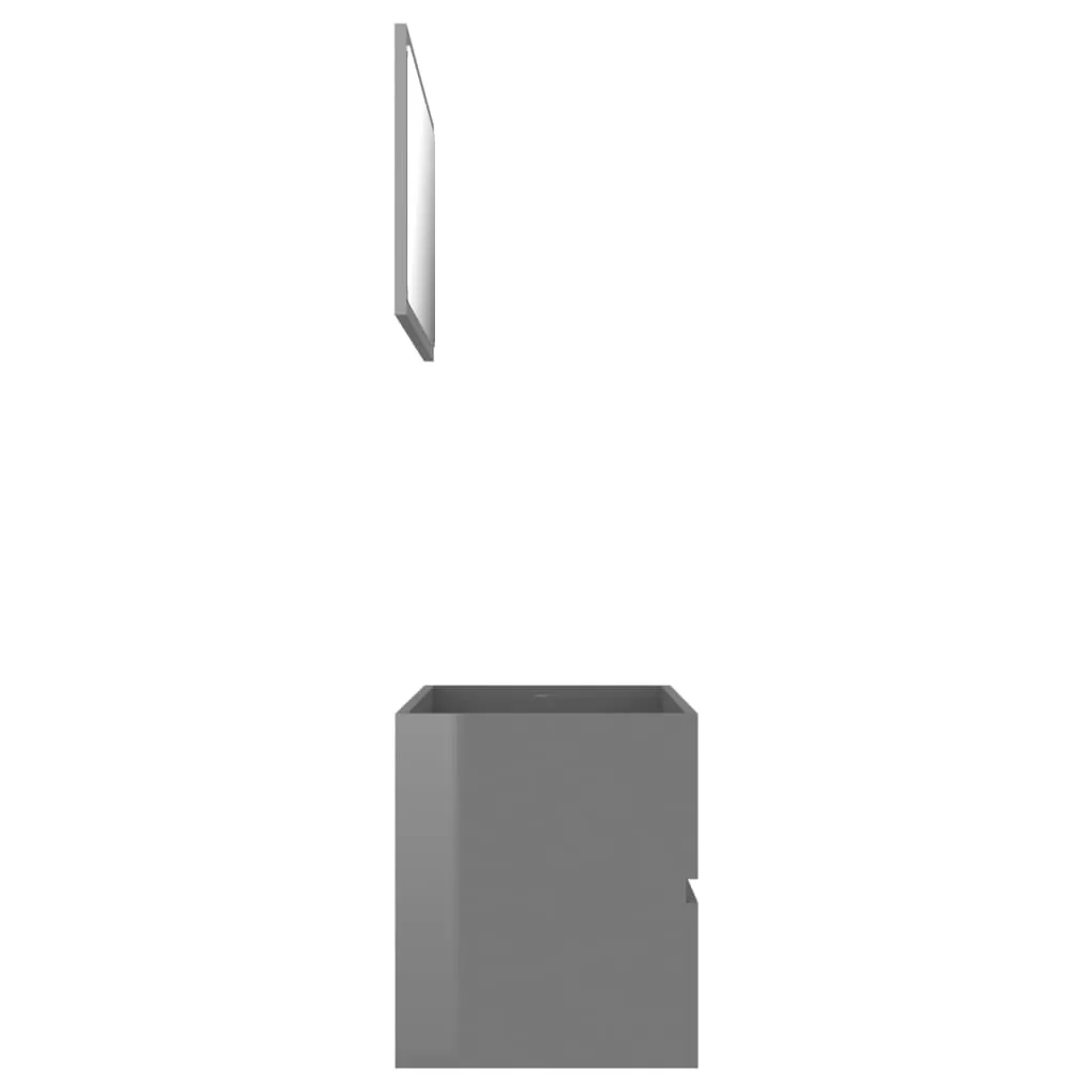 SET MOBILIER DE BAIE, 2 PIESE, GRI LUCIOS [6]