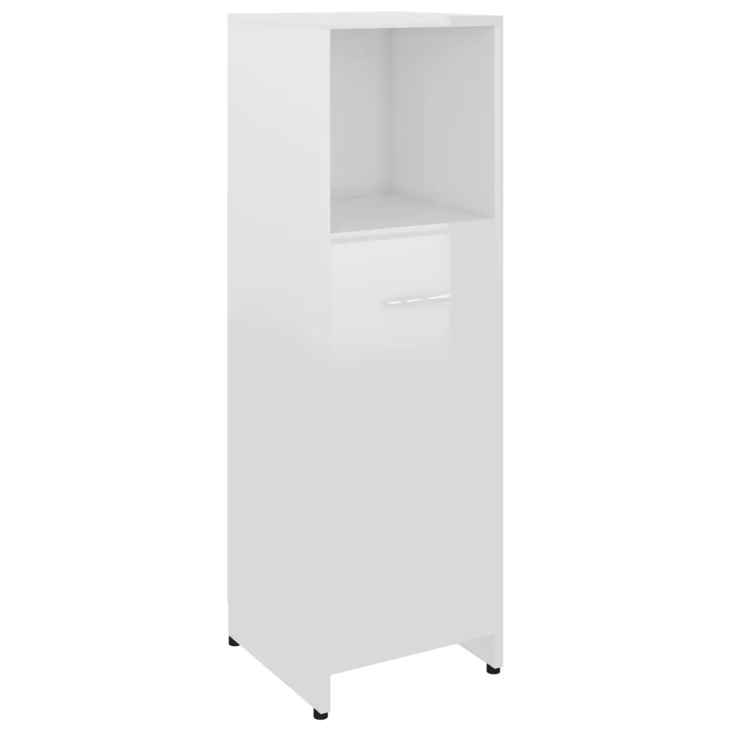 SET MOBILIER DE BAIE, 4 PIESE, ALB LUCIOS [6]