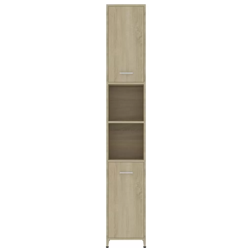SET MOBILIER DE BAIE, 4 PIESE, STEJAR SONOMA [9]