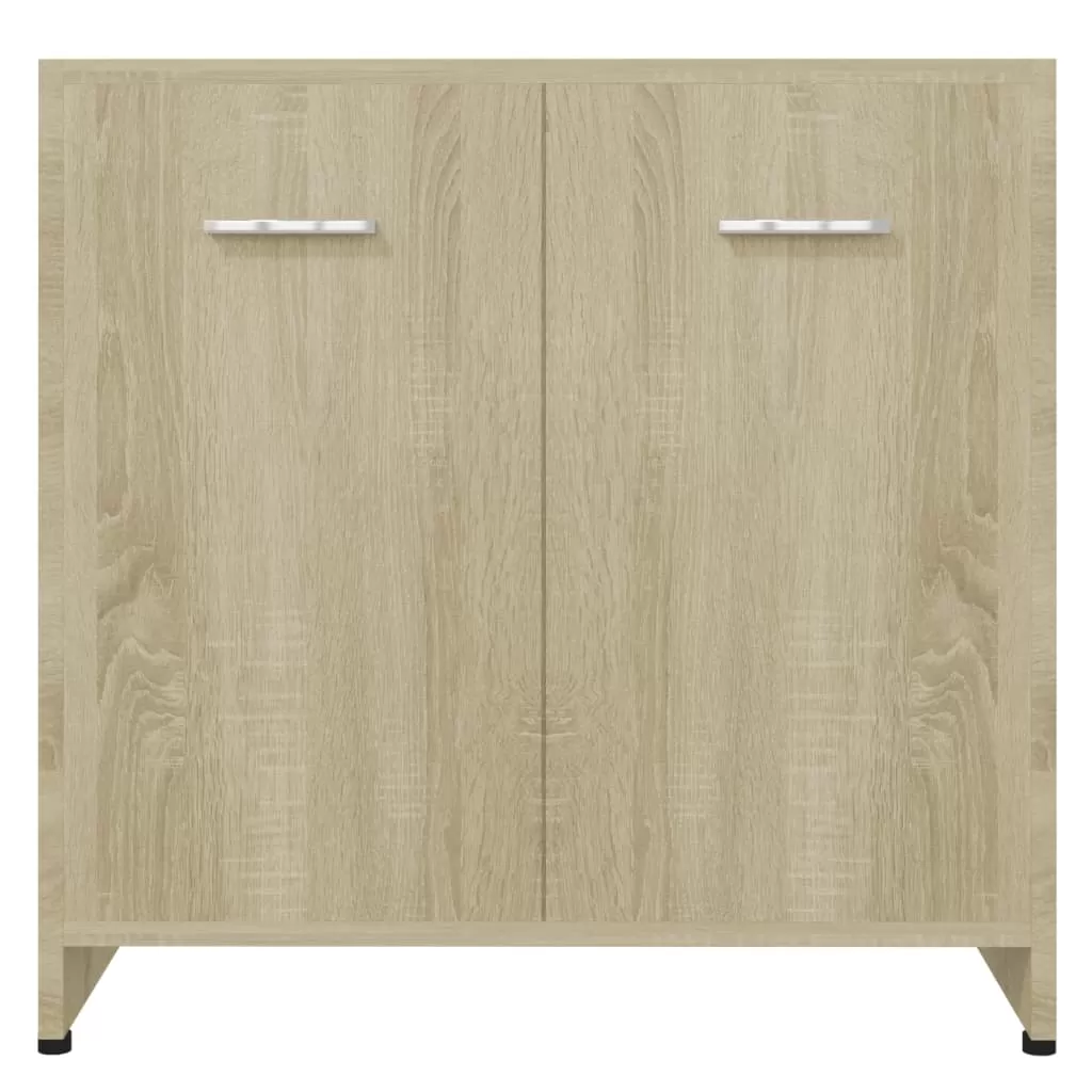 SET MOBILIER DE BAIE, 4 PIESE, STEJAR SONOMA [5]