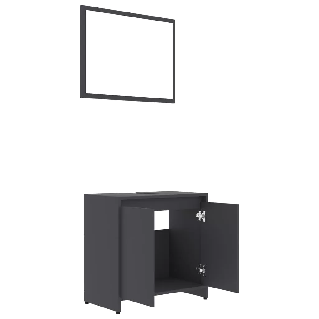 SET MOBILIER DE BAIE, GRI [6]