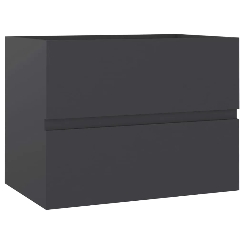 SET MOBILIER DE BAIE, GRI, 60 X 38.5 X 45 CM [8]
