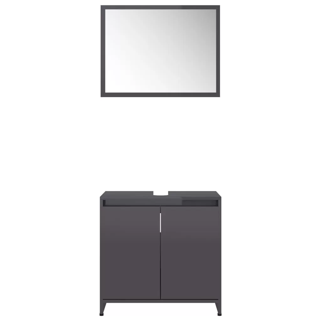 SET MOBILIER DE BAIE, GRI LUCIOS [6]