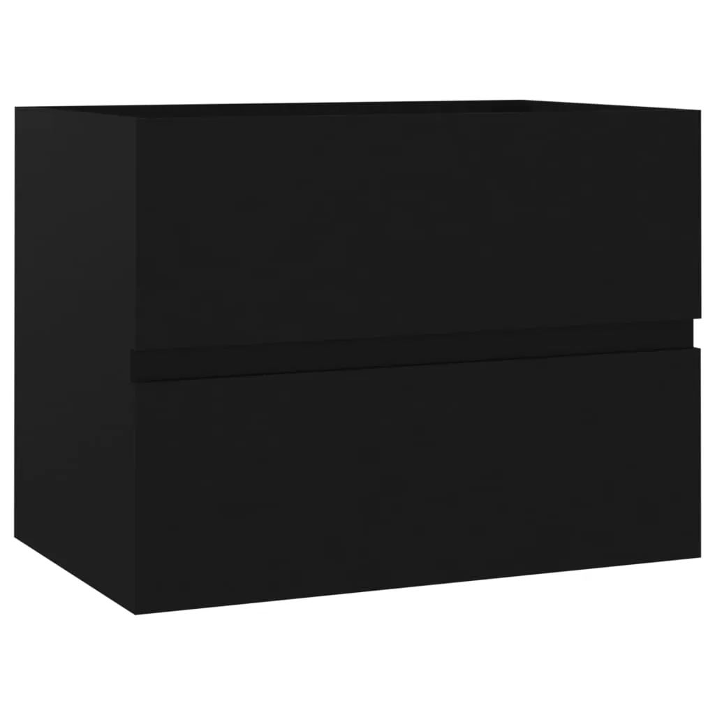 SET MOBILIER DE BAIE, NEGRU, 60 X 38.5 X 45 CM [8]