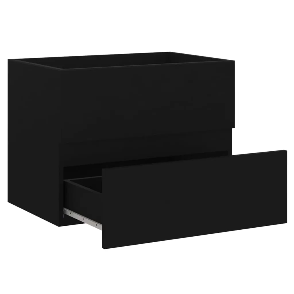 SET MOBILIER DE BAIE, NEGRU, 60 X 38.5 X 45 CM [9]