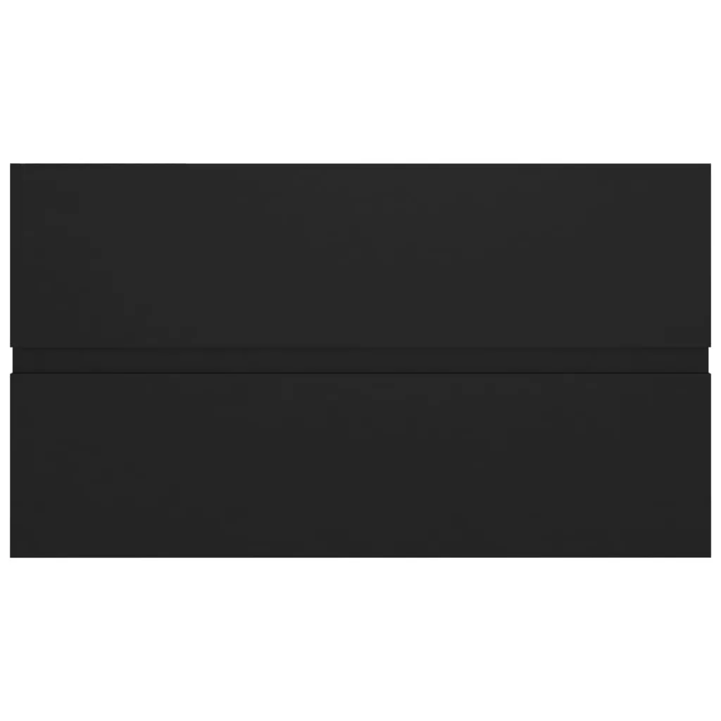 SET MOBILIER DE BAIE, NEGRU, 80 X 38.5 X 45 CM [10]