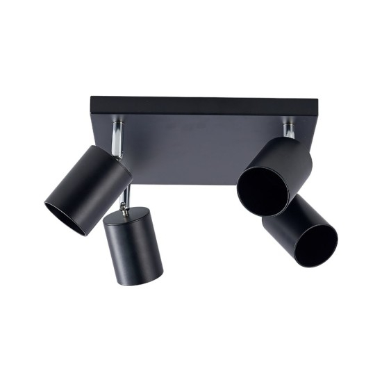 Spot Patrat Reglabil Negru 4 X GU10 250mm [1]